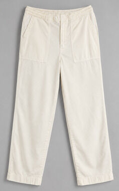 J Crew Womens 10 White Lyocell Cropped Straight Leg Pants Summer Resort Vacation